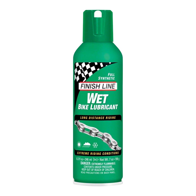 Finish Line WET Bike Chain Lube 8oz Aerosol