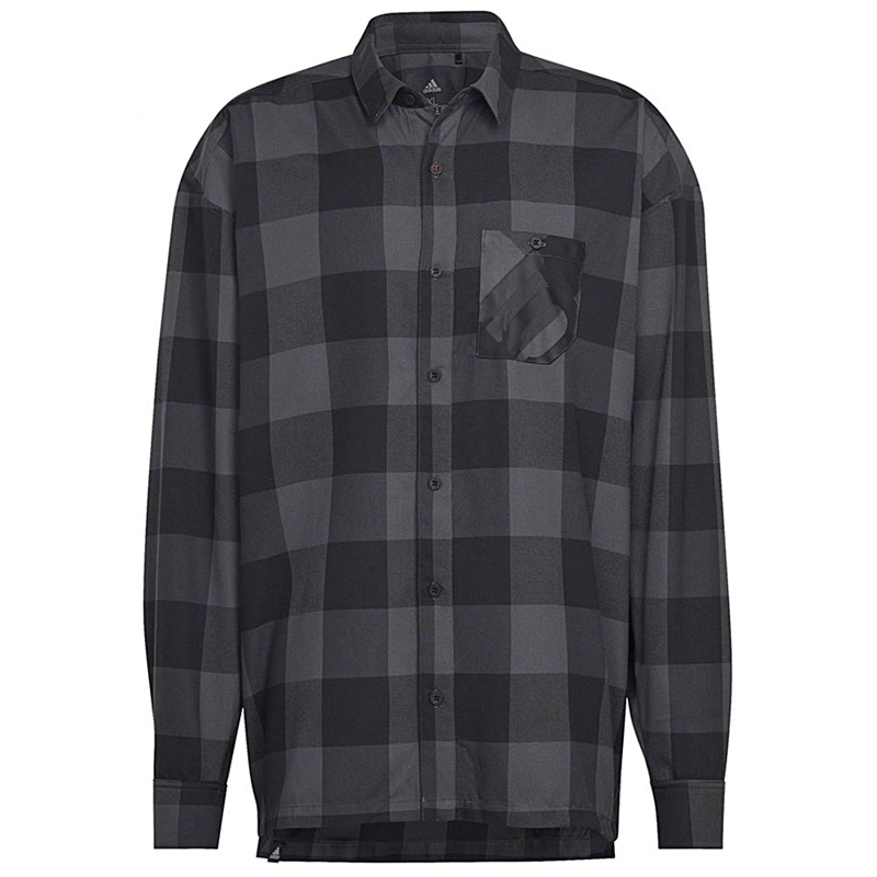 Five Ten Long Sleeve Flannel Shirt Grey/Black
