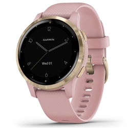 Garmin vivoactive 4s Dust Rose with Light Gold Hardware