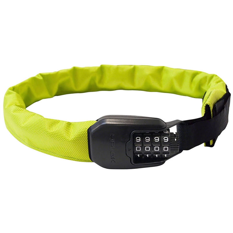 Hiplok Spin Wearable Combination Chain Lock Neon Yellow