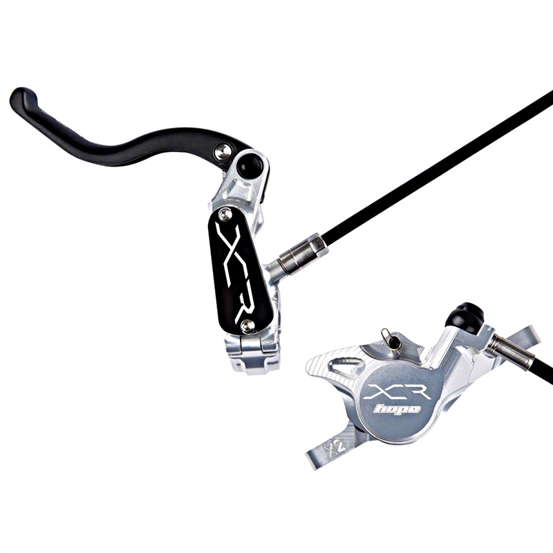 Hope XCR Pro X2 Disc Brake and Lever Set Silver