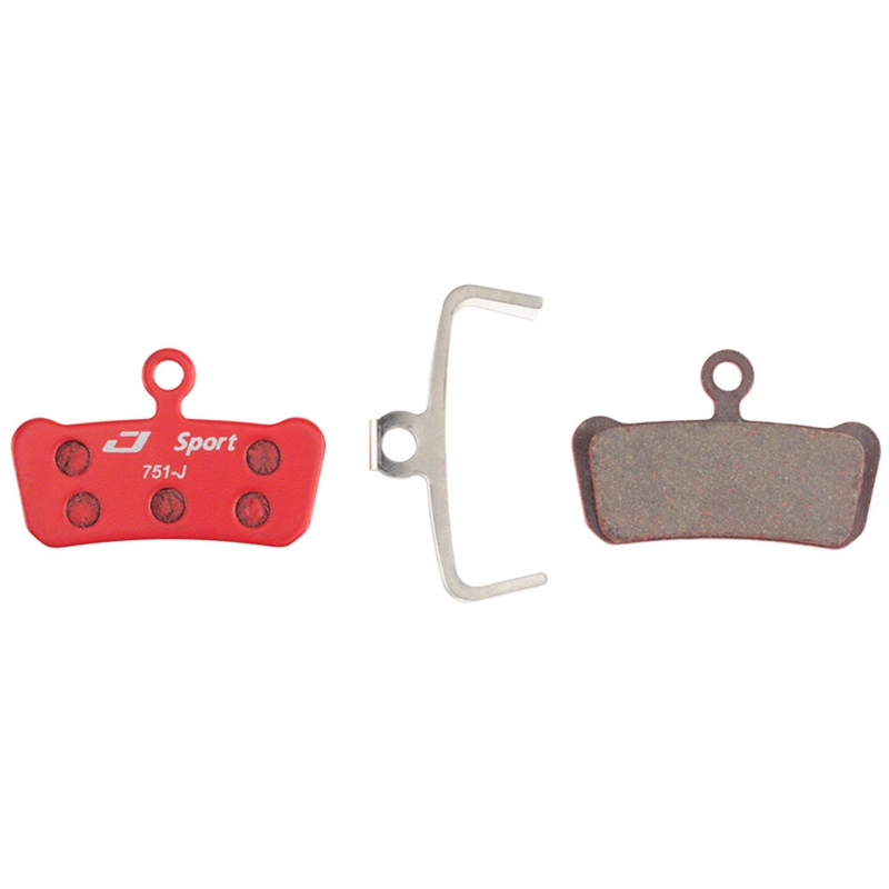 Jagwire Mountain Sport Semi-Metallic Disc Brake Pads for SRAM Guide RSC, RS, R, Avid Trail