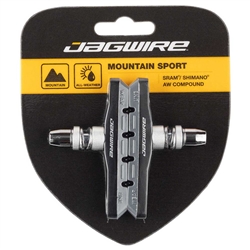 Jagwire Mountain Sport Brake Pads Threaded Post Grey