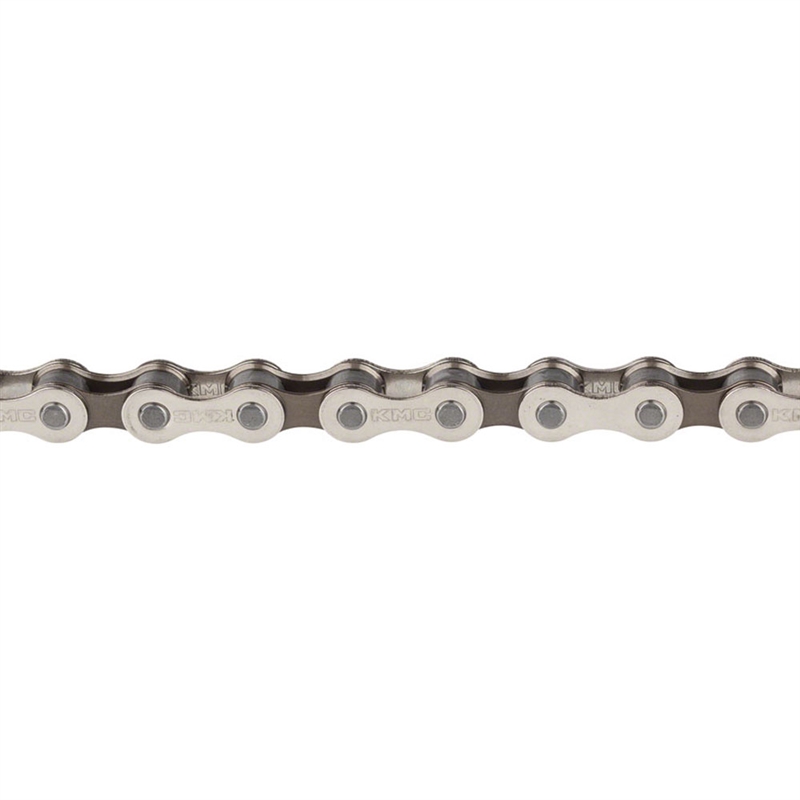 KMC S1 Chain Single Speed 1/2" x 1/8" Silver/Black