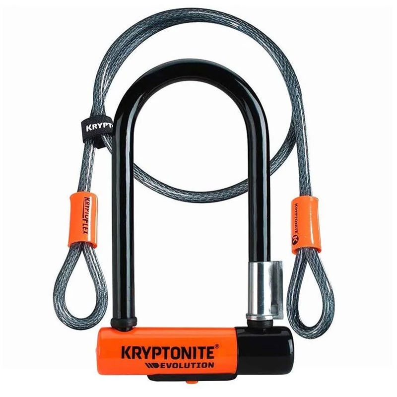 Kryptonite Evolution Series 3.25 x 7" U-Lock w/4' Cable