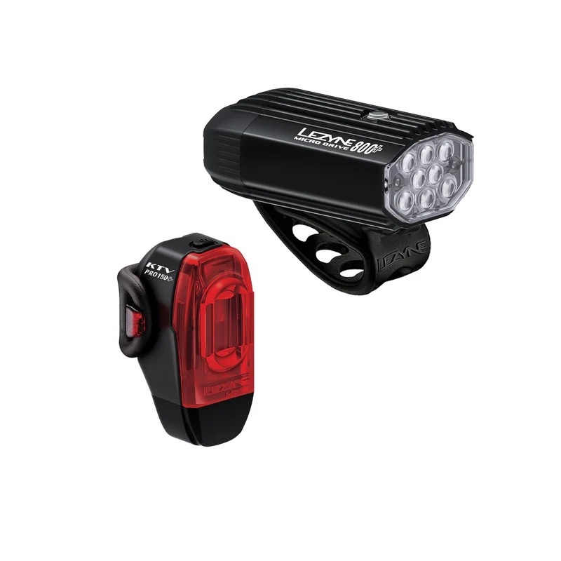Lezyne Micro Drive 800+ / KTV Drive Pro+ Light Pair