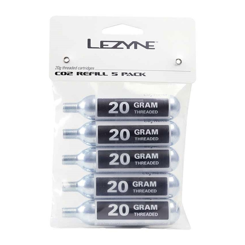 Lezyne CO2 Cartridges 20 gram 5-Pack
