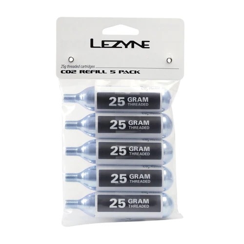Lezyne CO2 Cartridges 25 gram 5-Pack