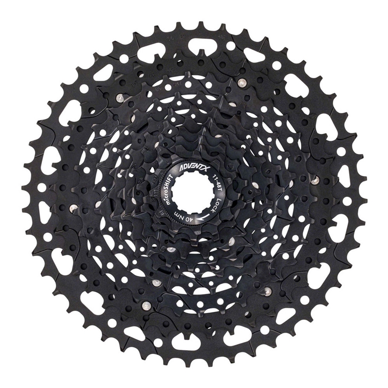 microSHIFT ADVENT X 11-48t 10-Speed Cassette Hardened Steel Cogs