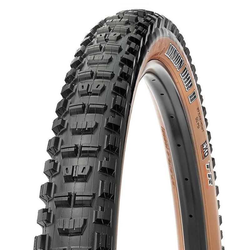 Maxxis Minion DHR II Tire 27.5 x 2.4 Tubeless Black/Dark Tan EXO Wide Trail