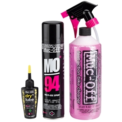 Muc-Off Bike Care Kit Wash, Protect and Lube