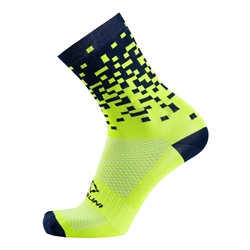 Nalini Color Socks Neon Yellow/Navy Blue