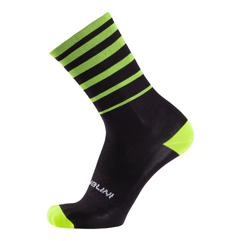 Nalini Gravel Socks Black/Neon Yellow