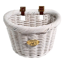 Nantucket Cruiser Front Basket, D-Shape White