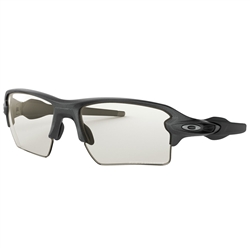 Oakley Flak 2.0 XL Steel/Clear Black Iridium Photochromic Lens