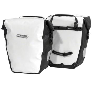 Ortlieb Back-Roller City Rear Pannier: Pair~ White/Black