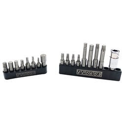 Pedro's Hex and Torx Bit Set II 18-Piece Set