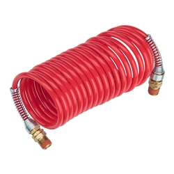 Prestacycle High Pressure Coil Hose 12-foot Red