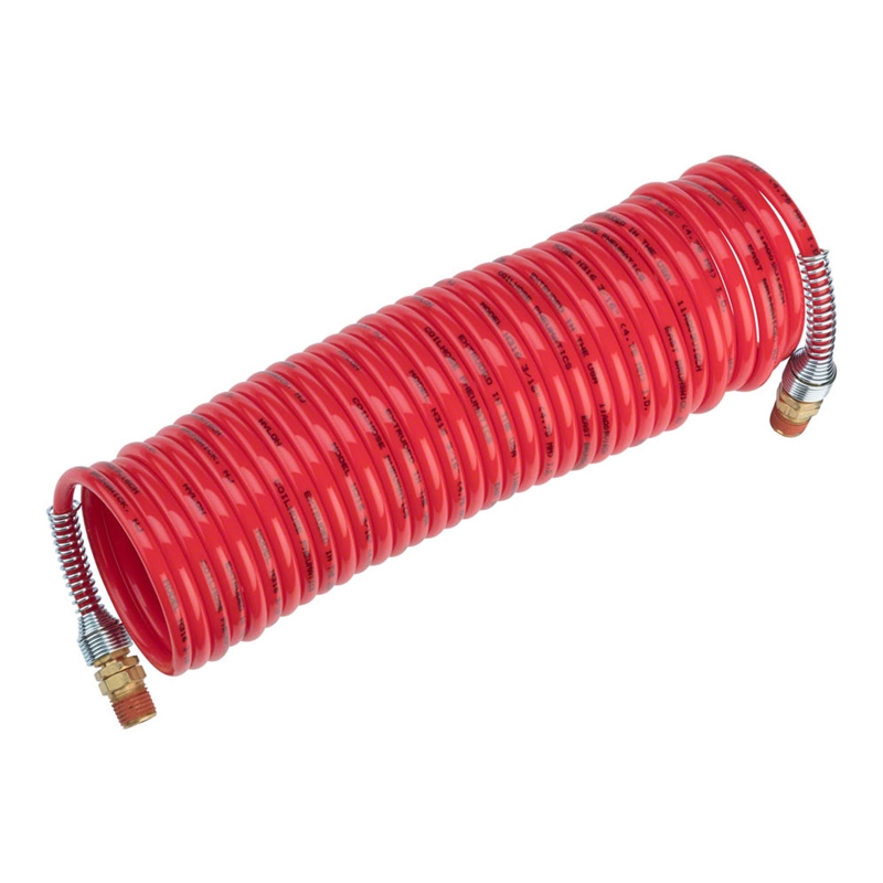 Prestacycle High Pressure Coil Hose 25-foot Red