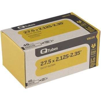 Q Tubes Value Series Tube 48mm Presta 27.5 x 2.125-2.35