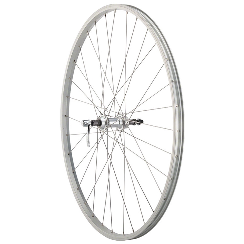 Quality Wheels Value Single Wall Series Rear Wheel 700c QR x 135mm Rim Brake Freewheel Silver