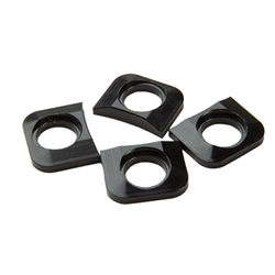 Race Face Chainring tab shims, set/4 - black