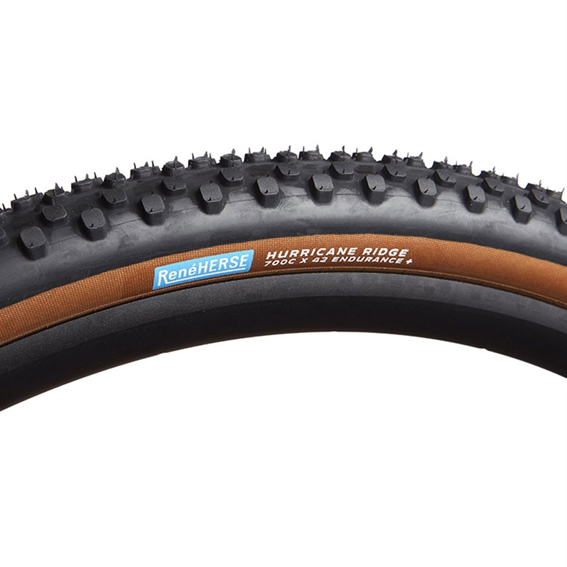 Rene Herse 700C X 42 Hurricane Ridge TC Tire Endurance Dark Tan