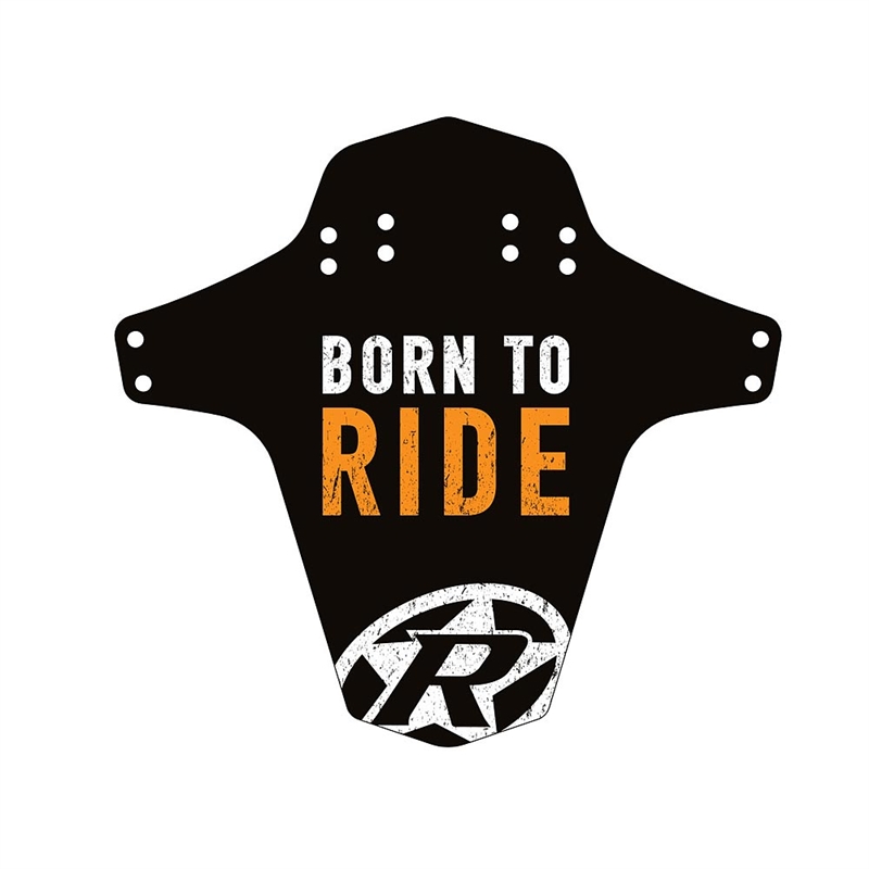 Reverse Mudfender Born to Ride Black/Fox Orange