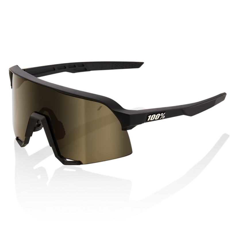 100% S3 Soft Tact Black/Soft Gold Lens