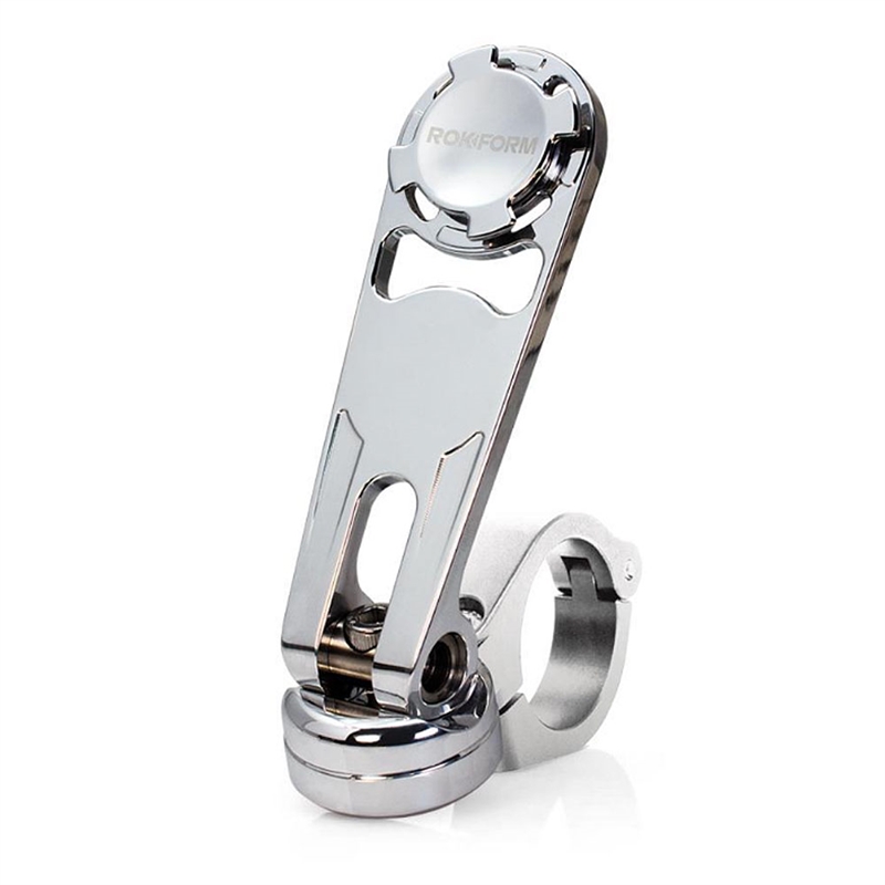 Rokform Motorcycle Handlebar Mounts Polished Aluminum