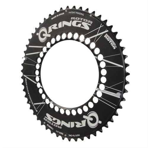 Rotor Q-Rings chainring, standard 130 50-54t black from Bike Bling