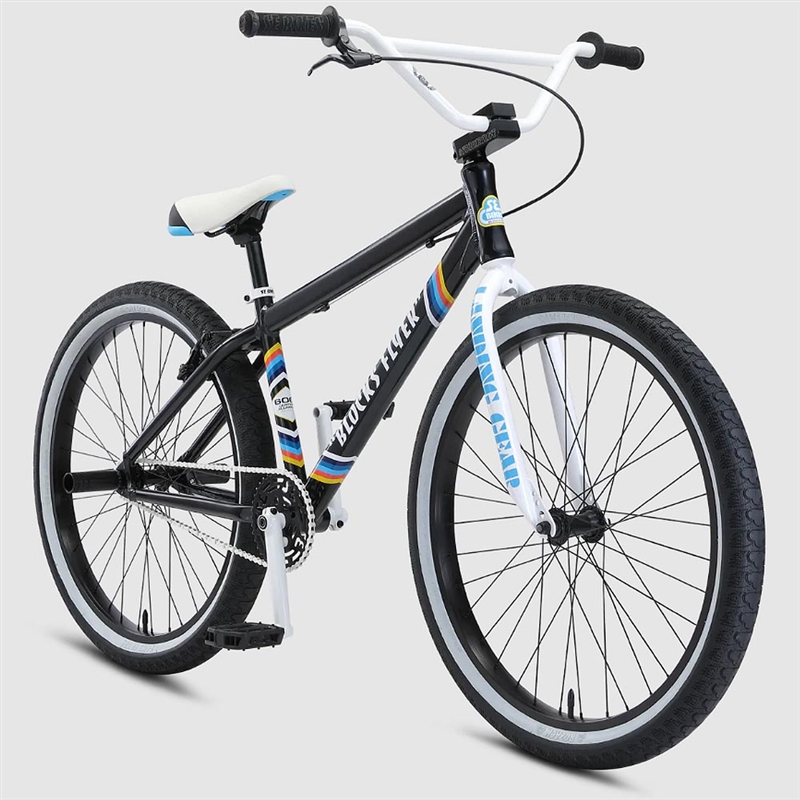 SE Bikes Blocks Flyer 26" BMX Bike Black Sparkle