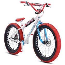 SE Bikes Mike Buff Fat Ripper 26" BMX Bike Arctic White