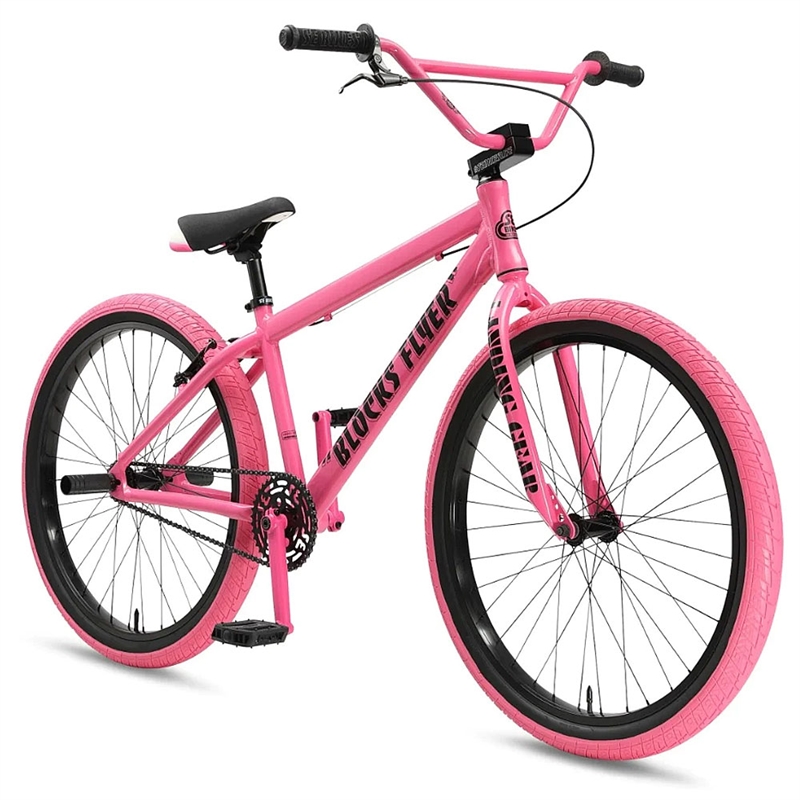 SE Bikes Blocks Flyer 26" BMX Bike Pink