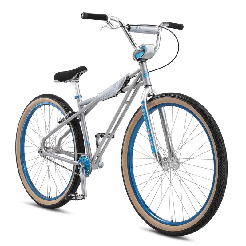SE Bikes Quadangle Looptail 29" BMX Bike Sterling Silver