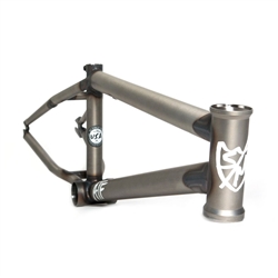 S&M Bikes 18" ATF Frame for 18" Wheels Primer Clear