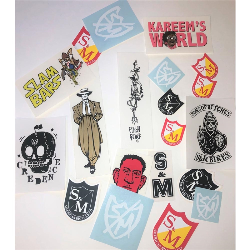 S&M Bikes Random Assorted 20 Sticker Pack