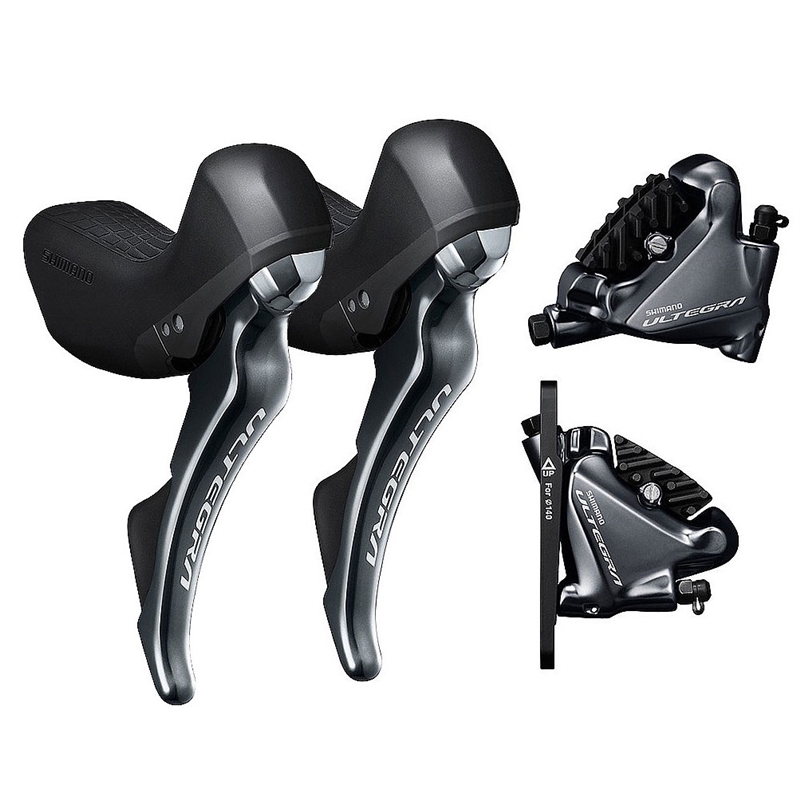 Shimano Ultegra ST-R8020 Shifters and Disc Brake Calipers