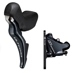 Shimano Ultegra ST-R8025 Shifter and Disc Brake Caliper Set