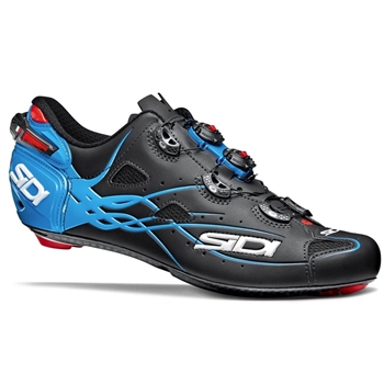 Sidi Shot Road Bike Shoe Matte Black/Light Blue