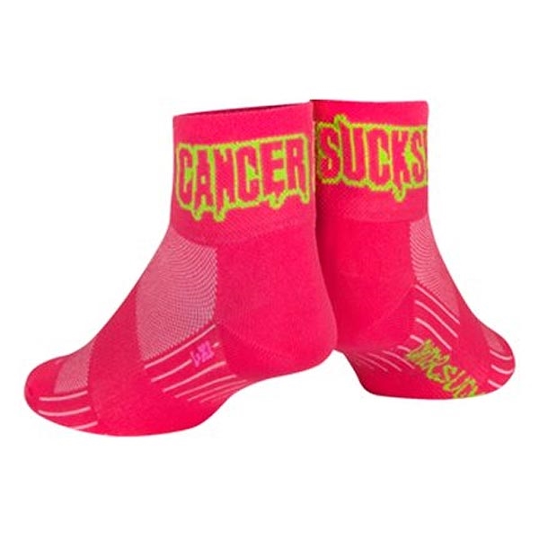 SockGuy Cancer Sucks Pink SGX Socks