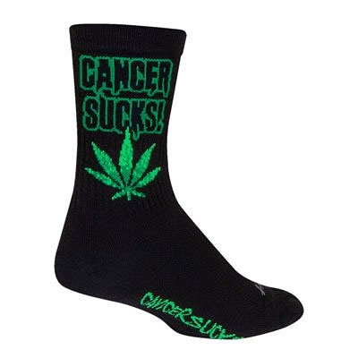SockGuy Cancer Sucks Leaf Socks