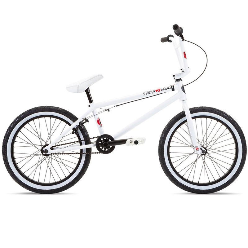 Stolen Overlord 20.75" BMX Bike Snow Blind White