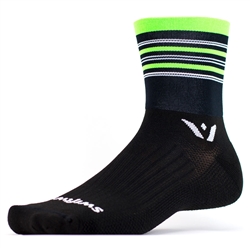 Swiftwick Aspire Four Black/Green/Gray