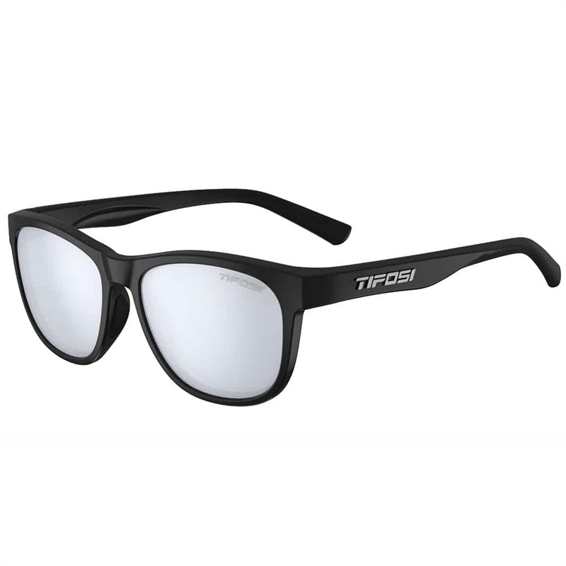 TIFOSI Swank Glasses Satin Black/Smoke Bright Blue