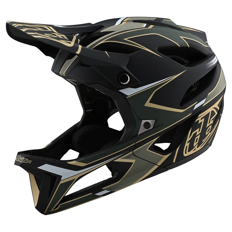 Troy Lee Designs Stage MIPS Helmet Ropo Green/Gold