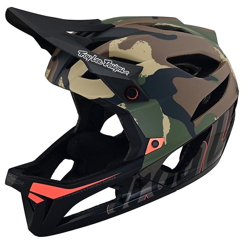 Troy Lee Designs Stage MIPS Helmet Signature Camo Army Green