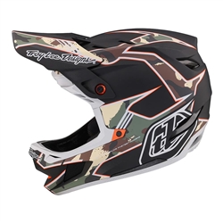 Troy Lee Designs D4 Composite MIPS Matrix Camo Army Green