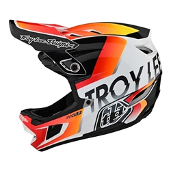 Troy Lee Designs D4 Composite MIPS Qualifier White/Orange