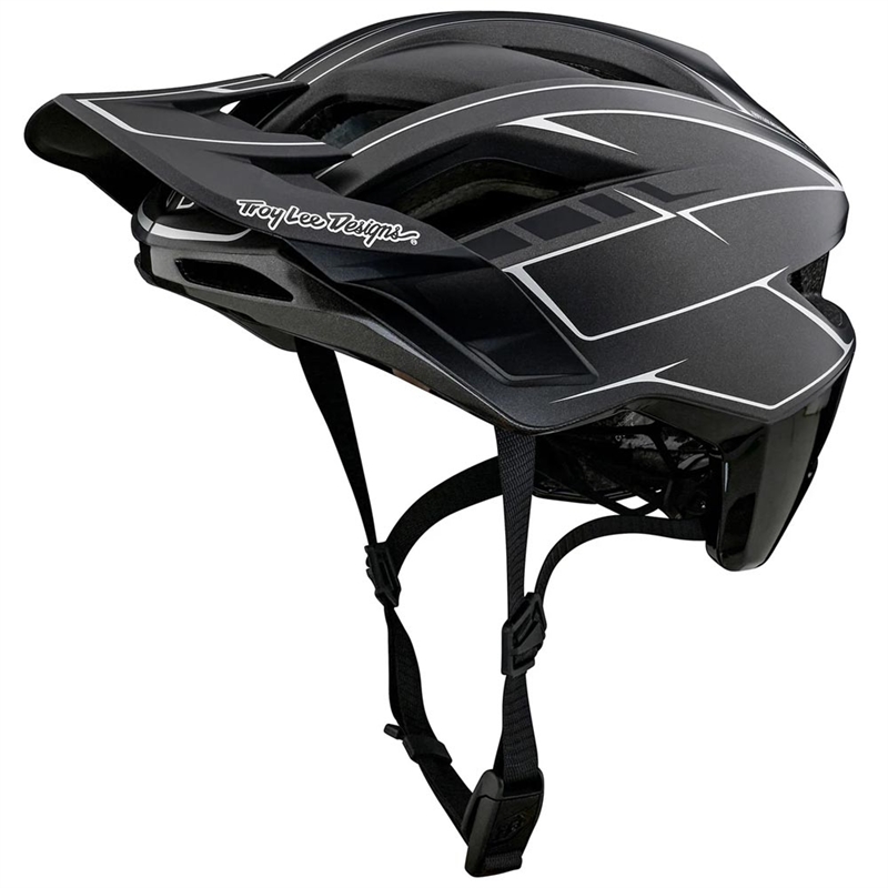Troy Lee Designs Flowline SE Helmet w/MIPS Pinstripe Charcoal/Black